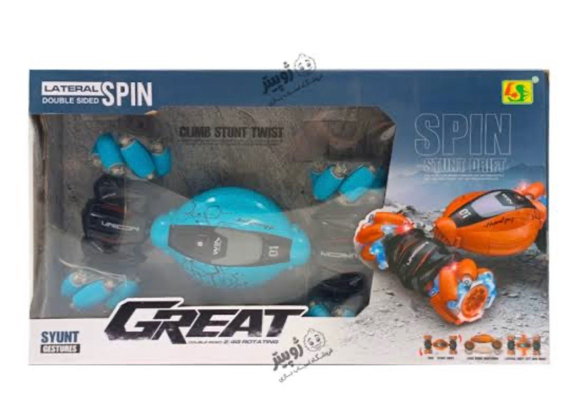 ماشین کنترلی دریفت و چرخشی Great Spinبدل‌کاری ۳۶۰ درجه با کنترل 2.4G